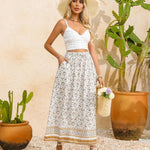 Zeagoo Women's Boho Floral Skirt