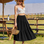 Zeagoo Long Women's Elegant Maxi Skirt with Pockets (DE Only)