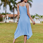 Zeagoo Women Midi Dress Bohemian Beach Cover Up Dress