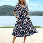 Zeagoo Summer Dresses Midi Tiered Casual Dress