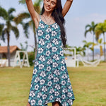 Zeagoo Women Midi Dress Bohemian Beach Cover Up Dress