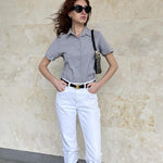 Zeagoo Women's Button Down Shirts Short Sleeve Shirts