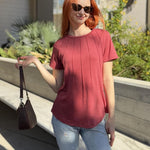 Zeagoo T-Shirt Short Sleeve Tops Casual Crew Neck Blouse (DE Only)