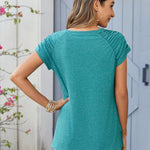 Zeagoo Short Sleeve Shirts Loose Fit V Neck T Shirts
