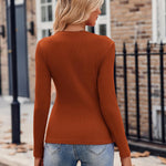 Zeagoo Long Sleeve T Shirts Casual V Neck Ribbed Tunic Tops