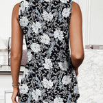 Zeagoo Sleeveless Eyelet Shirts High Neck Top