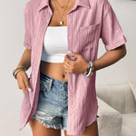 Zeagoo Short Sleeve Button Down Shirt Casual Loose Fit Blouses
