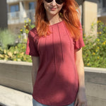 Zeagoo T-Shirt Short Sleeve Tops Casual Crew Neck Blouse (DE Only)
