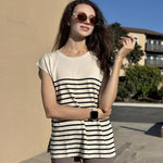 Zeagoo Short Sleeve Sweater Knit Going Out Sweater Tops