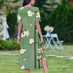 Zeagoo Women Floral Summer Dress Casual Beach Dress