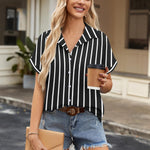 Zeagoo Short Sleeve Summer Tops Casual Button Down Shirts