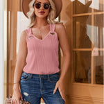 Zeagoo Women Summer Tops Cute Tank Tops V Neck 2024 Trendy Fashion Sleeveless Shirts