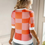 Zeagoo Short Sleeve Sweater Crew Neck Dressy Casual Soft Knit Tops