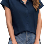 Zeagoo Women's Blouse Casual Short Sleeve Shirt (DE Only)