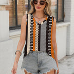 Zeagoo Women Eyelet Tank Tops Sleeveless Shirts V Neck Cute Top