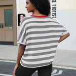 Zeagoo Women Short Sleeve T Shirts Round Neck Oversized Tee