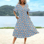 Zeagoo Summer Dresses Midi Tiered Casual Dress