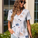 Zeagoo Short Sleeve Shirts Dressy Tops with Pleats