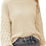 Zeagoo Women's Elegant Knitted Jumper Crew Neck Sweater (DE Only)