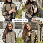 Zeagoo Short Bomber Jacket