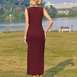 Zeagoo Maxi Dresses Summer Dress Sleeveless Beach Dress (DE Only)