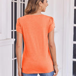Zeagoo Shirts Casual Short Sleeve Tees Dressy Casual Patel Blouses