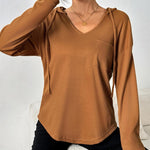 Zeagoo Women's Hoodie Long Sleeve V Neck Pullover Tops (DE Only)