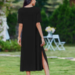 Zeagoo Women Floral Summer Dress Casual Beach Dress
