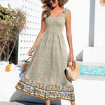 Zeagoo Maxi Dress with Pockets Spaghetti Strap Sundress