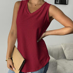 Zeagoo Women Eyelet Tank Tops Sleeveless Shirts V Neck Cute Top