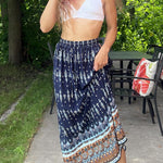 Zeagoo Women's Boho Floral Skirt