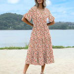 Zeagoo Summer Dresses Midi Tiered Casual Dress