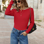 Zeagoo Knitted Pullover Ribbed Long Sleeve Pullover (DE Only)