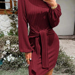 Zeagoo Women's Casual Knit Dress Long Sleeve Bodycon Dress