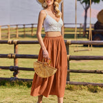 Zeagoo Long Women's Elegant Maxi Skirt with Pockets (DE Only)