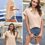 Zeagoo Women's Blouse Casual Short Sleeve Shirt (DE Only)