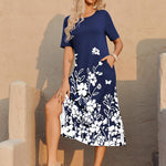 Zeagoo Women Floral Summer Dress Casual Beach Dress
