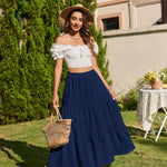 Zeagoo Rock Damen Elegant Hohe Taille Skirt (DE Only)