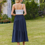 Zeagoo Long Women's Elegant Maxi Skirt with Pockets (DE Only)