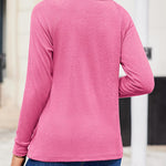 Zeagoo Women Long Sleeve Shirts Casual Pleated Tunic Blouses