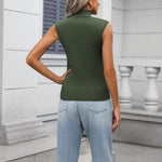 Zeagoo Women's 2024 Mock Turtle Neck Sweater Vest