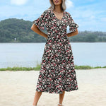 Zeagoo Summer Dresses Midi Tiered Casual Dress