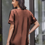 Satin Silk Blouse Tops - Zeagoo (Us Only)