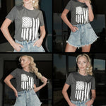 Zeagoo Flag Shirts Short Sleeve Patriotic Shirt 4th of July Tee