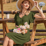 Zeagoo Summer Dress Women's Short Sleeve Dresses (DE Only)