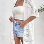Zeagoo Short Sleeve Boho Oversized Knitted Cardigan