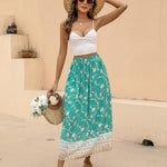 Zeagoo Women's Boho Floral Skirt