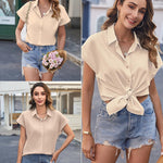 Zeagoo Women's Blouse Casual Short Sleeve Shirt (DE Only)