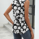 Zeagoo Sleeveless Button Down Shirts V Neck Solid Tank Tops