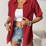 Zeagoo Short Sleeve Button Down Shirt Casual Loose Fit Blouses